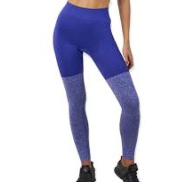 Gymshark Pants - Gymshark Seamless High Waist Two-Tone Purple Activewear Leggings XS Workout Yoga